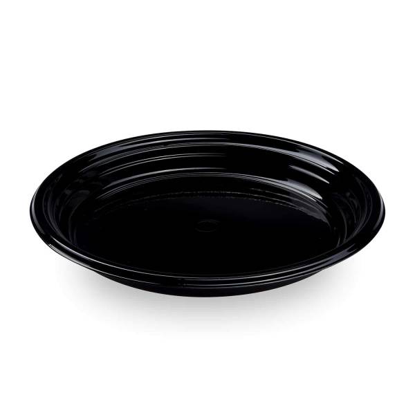 Teller (PP) Reware Dinner wiederverwendbar schwarz 22cm – 12 Stück