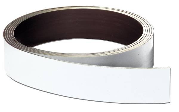 FRANKEN Magnetband, (L)10.000 x (T)0,8 x (H)20 mm, weiß