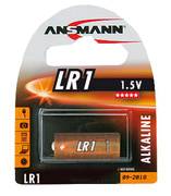 ANSMANN Alkaline Rundzelle "LR1", 1,5 Volt, 1er-Blister