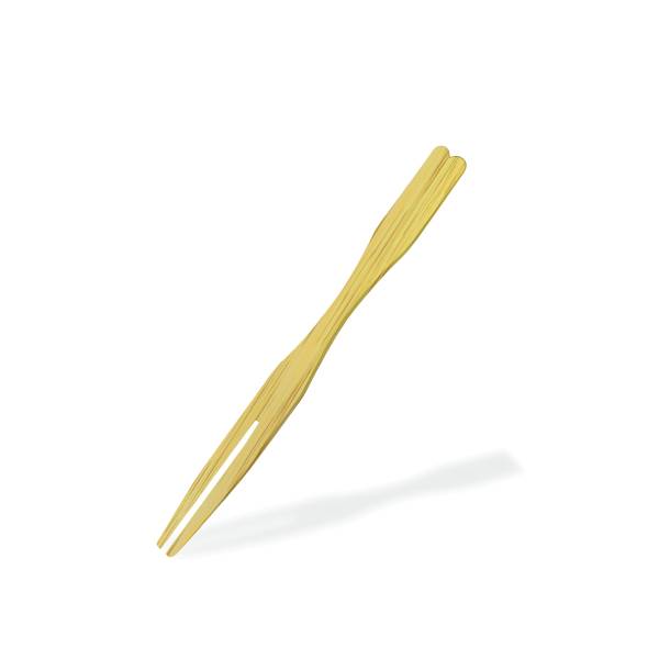 Fingerfood-Spieß aus Bambus (FSC 100%) Gabel 9cm – 100 Stück