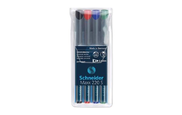 Schneider Permanent-Marker OHP Maxx Assortiert, M, 4 Stück