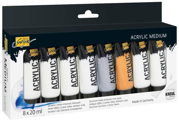 KREUL SOLO Goya Acrylic Medium, 20 ml, 8er Set