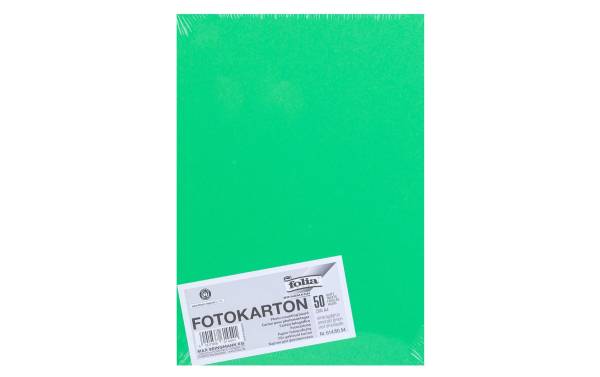 folia Fotokarton, DIN A4, 300 g/qm, smaragdgrün