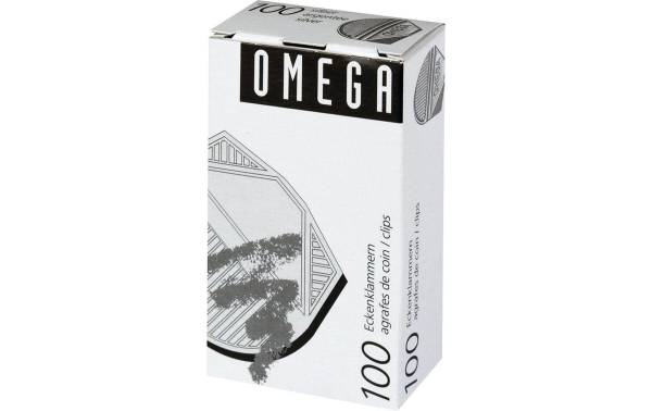 Eckklammern silber 100 Stück OMEGA 100/23