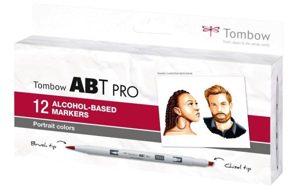 Tombow Marker ABT PRO, 12er Set Portrait Colors