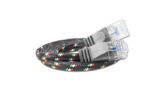 SLIM Slimpatchkabel Cat 6, UTP, 10 m, Grau