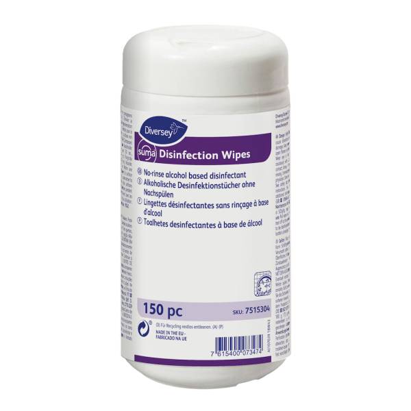 7515304 – Suma Disinfection Wipes 12x150pc