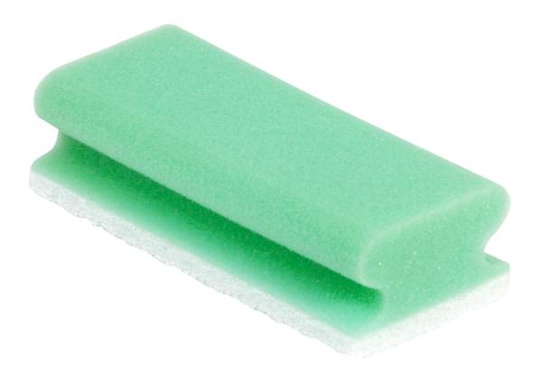 100x Pad-Schwämme Vlies nicht kratzend 10er grün/weiss 95x69x42mm