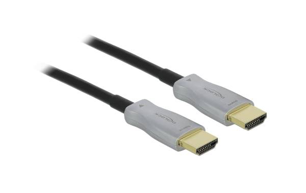 Delock Optisches Kabel 4K 60Hz HDMI – HDMI, 30 m, Schwarz