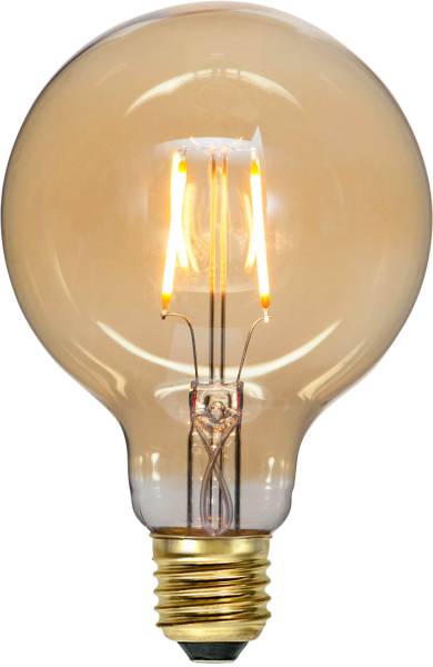 LED Leuchtmittel E27 G95 Plain Amber