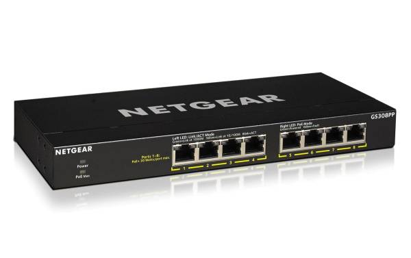 Netgear PoE+ Switch GS308PP 8 Port