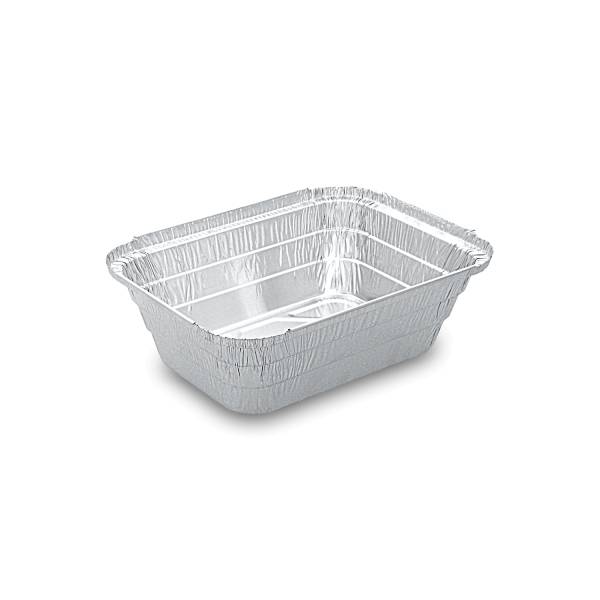 Schale (ALU) eckig 194 x 142 x 55 mm 935ml für Pasta – 100 Stück
