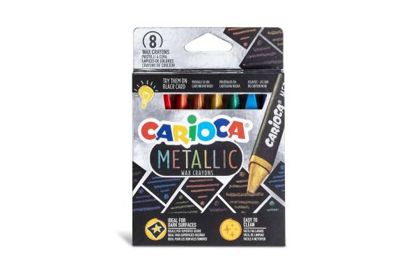Carioca Wachsmalkreide Metallic E-8 Mehrfarbig