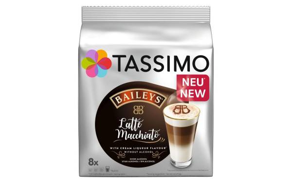 TASSIMO Kaffeekapseln Jacobs Latte Macchiato Baileys 8 Portionen