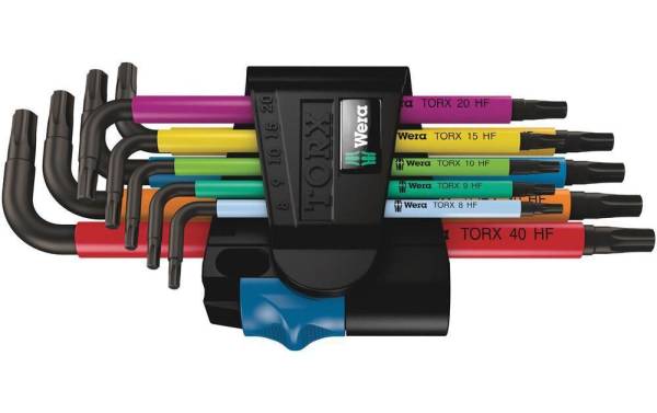 Wera Winkelschlüssel-Set 967/9 TX Multicolour HF 1 TX8-TX40