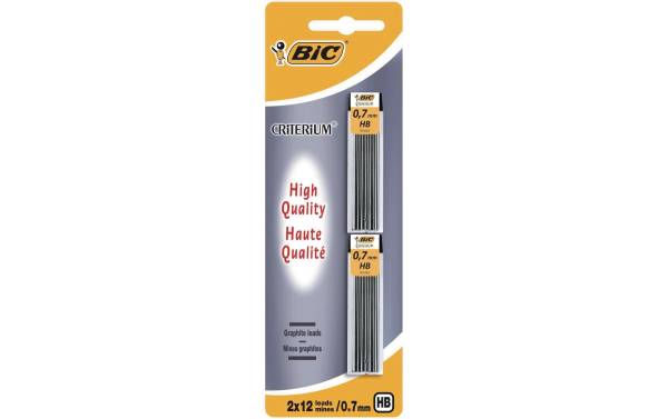 BIC Schreibmine Criterium 0.7 HB 2 x 12 Minen