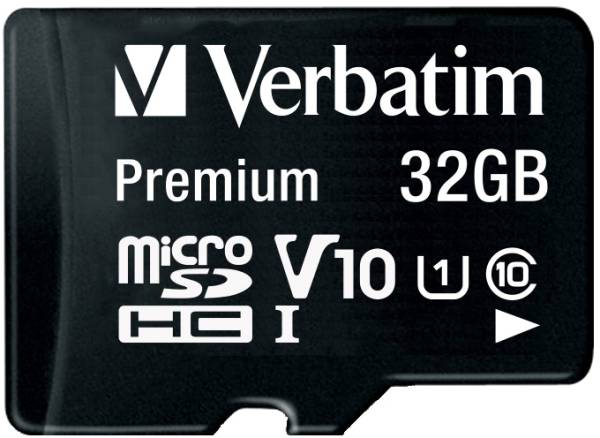 Micro SDHC Card 32GB with Adapter Class 10 VERBATIM 44083