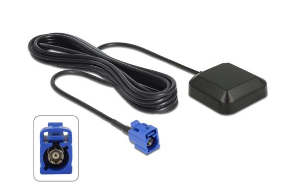 Delock Antenne GNNS GPS NL-69AT FAKRA C Buchse, 3m Kabel