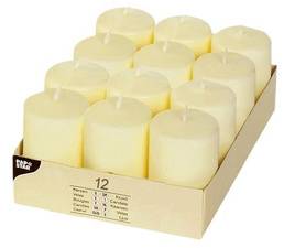 PAPSTAR Stumpenkerze "Ivory", Durchmesser: 40 mm, elfenbein