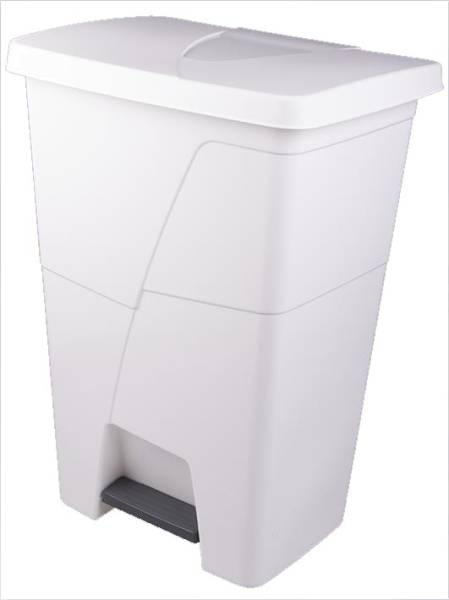 Treteimer weiss "STEP" – 45 Liter