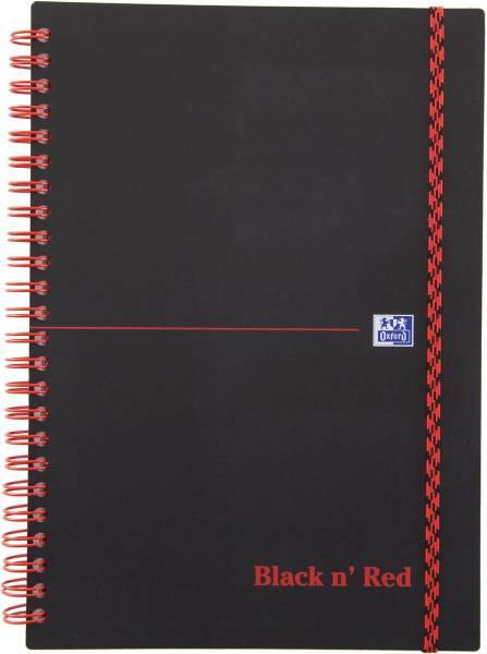OXFORD Buch Black &#039;n Red A5 400047655 liniert, 90g 70 Blatt
