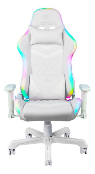 RGB LED Gaming ChairWhite DELTACO GAM-080-W