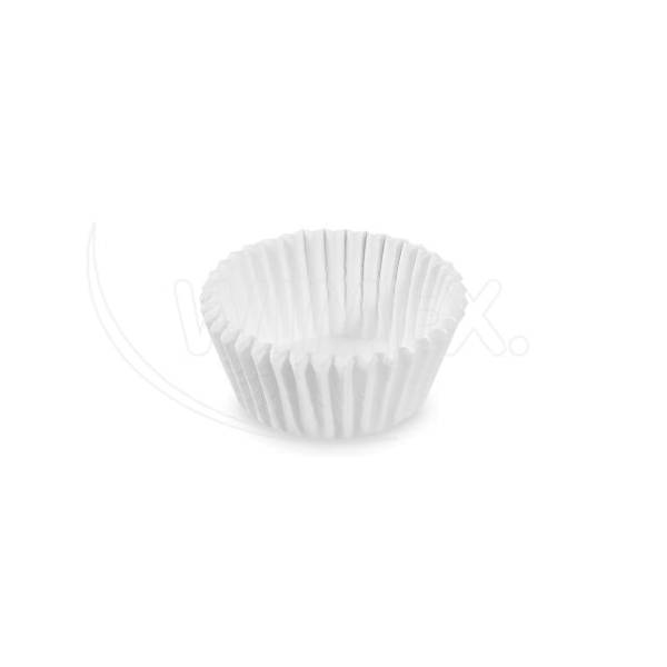 Gebäckkapsel (PAP) weiß 28 x 16 mm – 1000 Stück