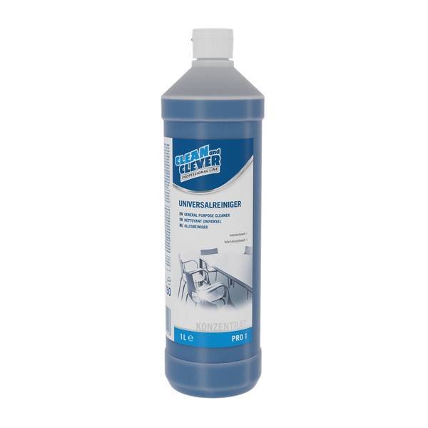 CLEAN and CLEVER Universalreiniger PRO 1 - 12 Flaschen à 1 Liter