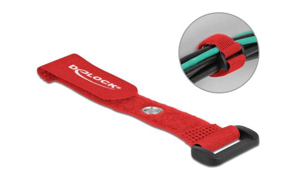 Delock Klettkabelbinder Rot 150 mm x 20 mm 5 Stück
