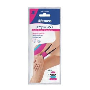 Lifemed Physio-Tape "Knie-/Hand-Gelenk", farbig sortiert