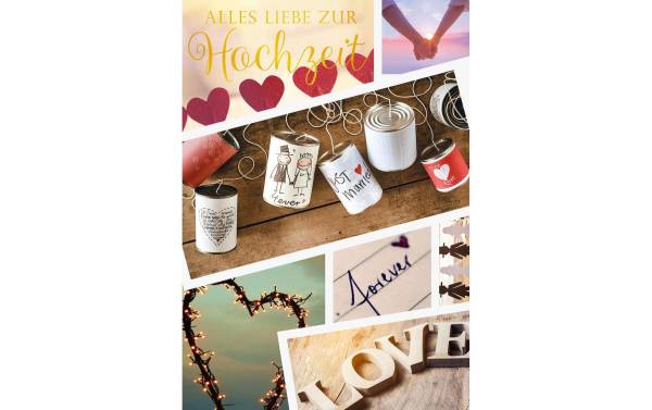 ABC Hochzeitskarte Alles Liebe zur Hochzeit, Maxi