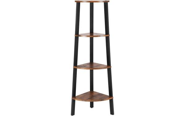 VASAGLE Eckregal mit 4 Ebenen Holz / Metall
