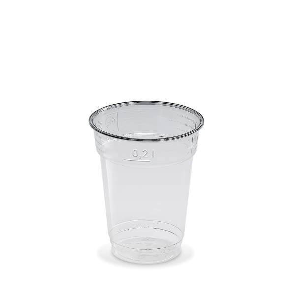 Becher (PET) glasklar 78mm 0,2L - 50 Stück