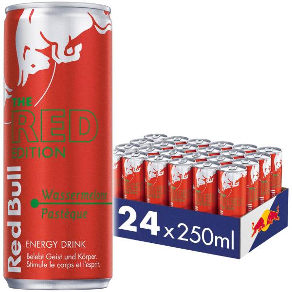 RED BULL Energy Drink Alu 7378 Red Edition 25 cl, 24 Stk.