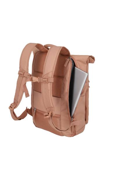 Travelite BASICS Rollup Rucksack, Puderrosa