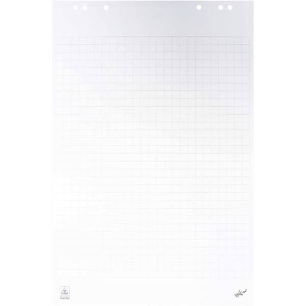 BÜROLINE Flipchart-Block 80g 65x98cm 400190533 ECF, kariert 20 Blatt