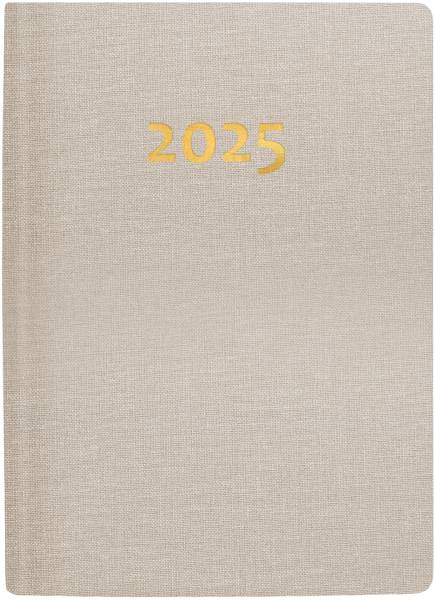BIELLA Taschenagenda Rex 2025 825301100025 1W/2S beige ML 10.1×14.2cm