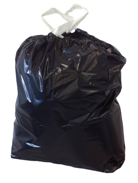 400 Kehrichtsäcke mit Zugband 35 L schwarz – Karton