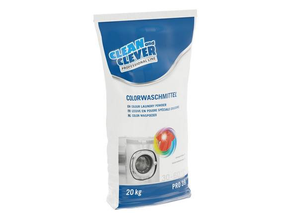 CLEAN and CLEVER Colorwaschmittel PRO 39, Sack à 20 kg