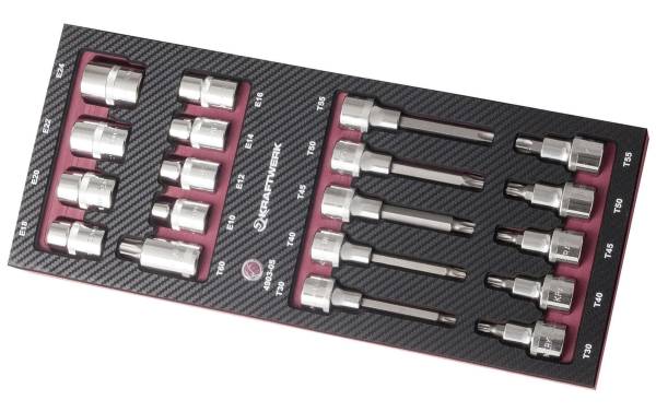 Kraftwerk Stecknuss-Set 1/2 Completo EVA3 Torx-Bit 19-teilig