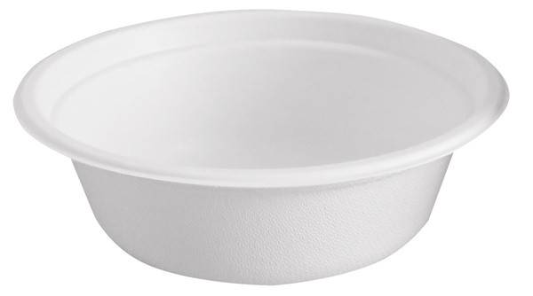 Suppenschale, 370 ml, Bagasse, weiss, kompostierbar, Ø 136 × 39 mm (1000 Stück)