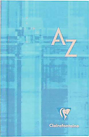 CLAIREFONTAINE Adressbuch Stab 17x22cm 9849 5mm, A-Z 96 Blatt