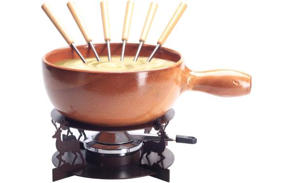 Nouvel Käsefondue-Set Noce 9 Teile, Braun