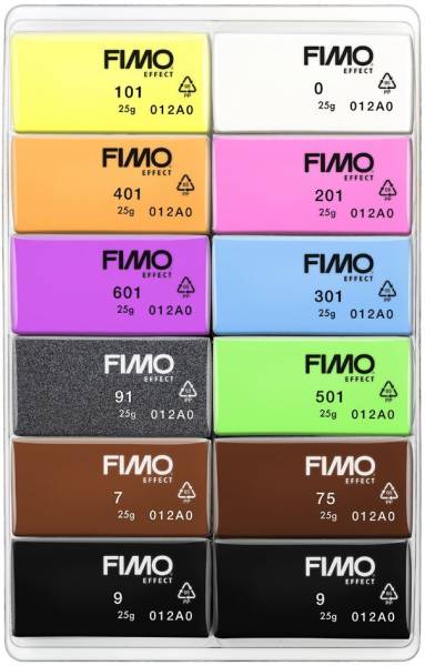 FIMO Modelliermasse-Set 'neon', 12er Set