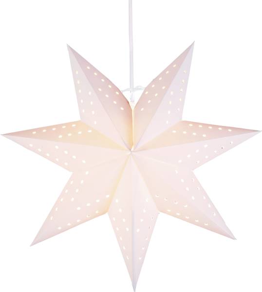 Papierstern BOBO weiss 34x34cm 1 LED E14
