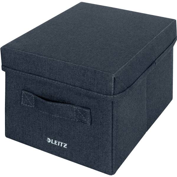 LEITZ Aufbewahrungsbox mit Deckel 6146-00-89 samtgrau 2 Stück 19x16x28.5cm