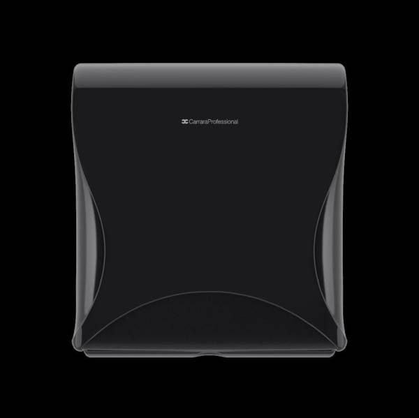 Spender WC Papier Bulkysoft Mini Jumbo, schwarz, Essentia, 30.7x13.6x28.2cm - 1 Spender
