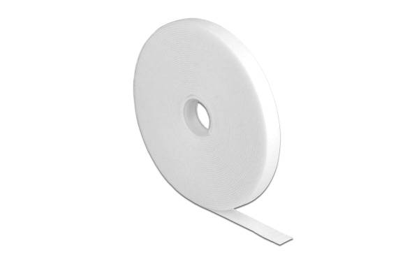 Delock Klettband 10m x 13mm Weiss