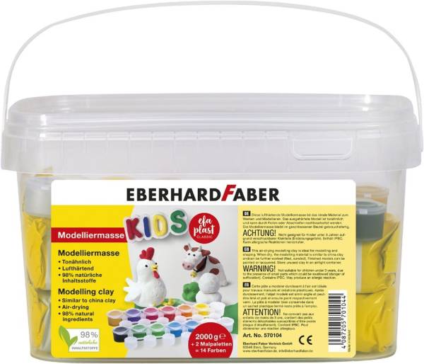 EBERHARD FABER Modelliermasse EFA Plast KIDS + Schulmalfarbe