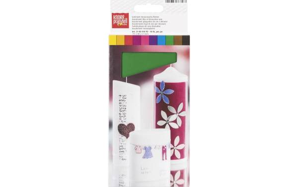 Knorr Prandell Verzierwachs Basic 3 175 x 80 x 0.5 mm Mehrfarbig